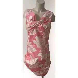 Sara Campbell Pink And White Floral size 12 Dress